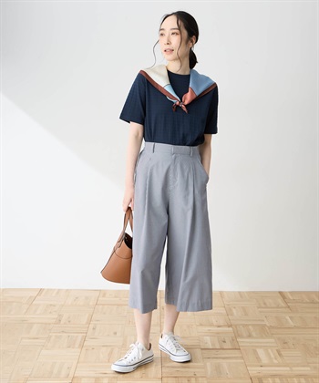 DECOY 【ひやさらコットン】ジャガードチュニックTシャツ【綿100％・接触冷感・UVカット】_subthumb_6