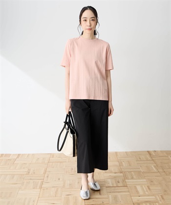 DECOY 【ひやさらコットン】ジャガードチュニックTシャツ【綿100％・接触冷感・UVカット】_subthumb_7