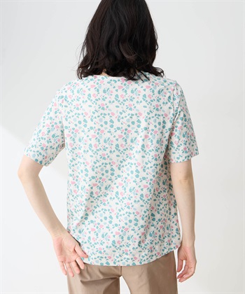 DECOY 【in Bloomコラボ】ひやさら総柄Tシャツ【冷感】【UVカット】【ひやさや・UVカット・オーガニックコットン】_subthumb_2
