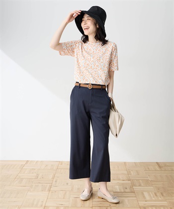 DECOY 【in Bloomコラボ】ひやさら総柄Tシャツ【冷感】【UVカット】【ひやさや・UVカット・オーガニックコットン】_subthumb_4