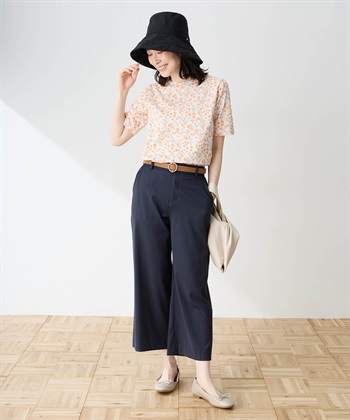 DECOY 【in Bloomコラボ】ひやさら総柄Tシャツ【冷感】【UVカット】【ひやさや・UVカット・オーガニックコットン】_subthumb_5