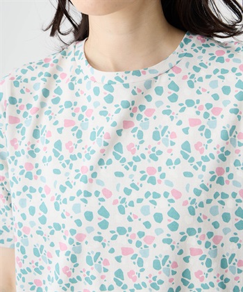 DECOY 【in Bloomコラボ】ひやさら総柄Tシャツ【冷感】【UVカット】【ひやさや・UVカット・オーガニックコットン】_subthumb_8