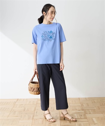 DECOY 【in Bloomコラボ】ひやさらプリントTシャツ【冷感】【UVカット】【ひやさら・UVカット・オーガニックコットン】_subthumb_6