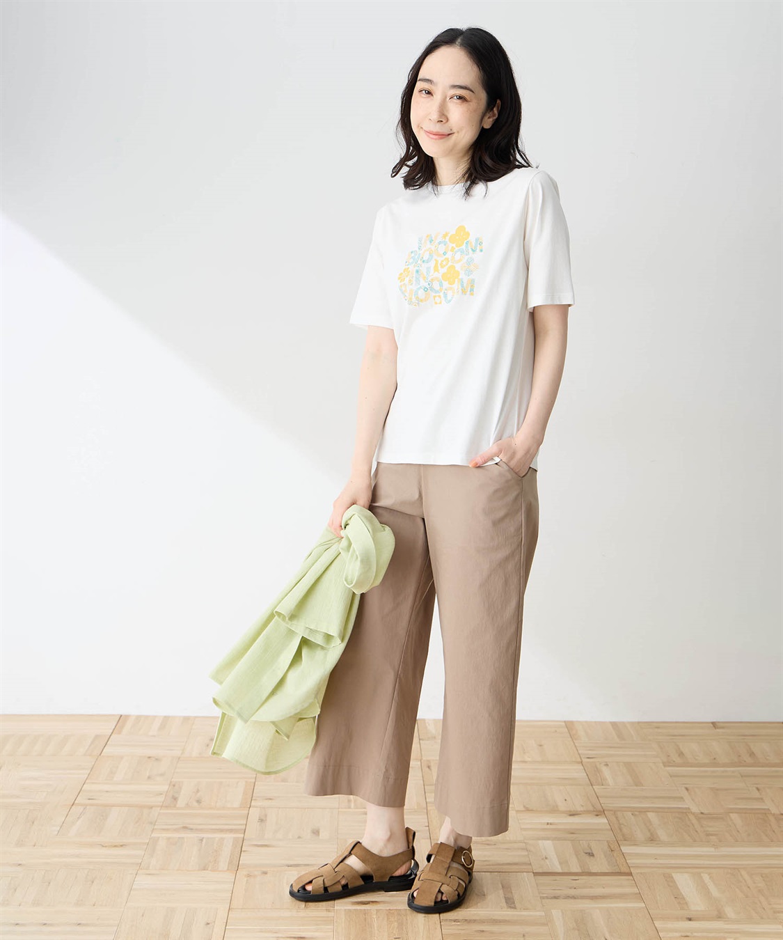 DECOY 【in Bloomコラボ】ひやさらプリントTシャツ【冷感】【UVカット】【ひやさら・UVカット・オーガニックコットン】_sub_7