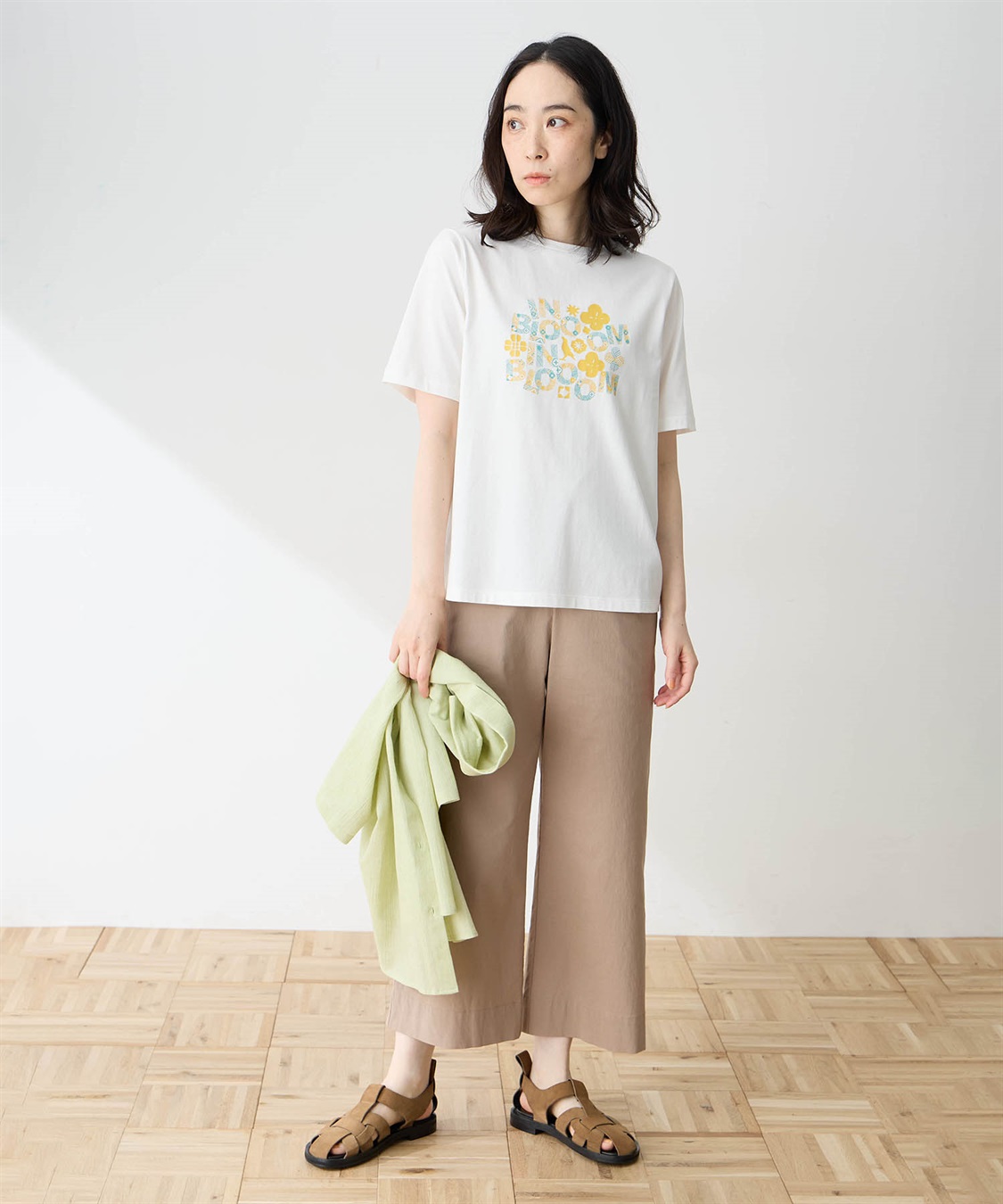 DECOY 【in Bloomコラボ】ひやさらプリントTシャツ【冷感】【UVカット】【ひやさら・UVカット・オーガニックコットン】_sub_8