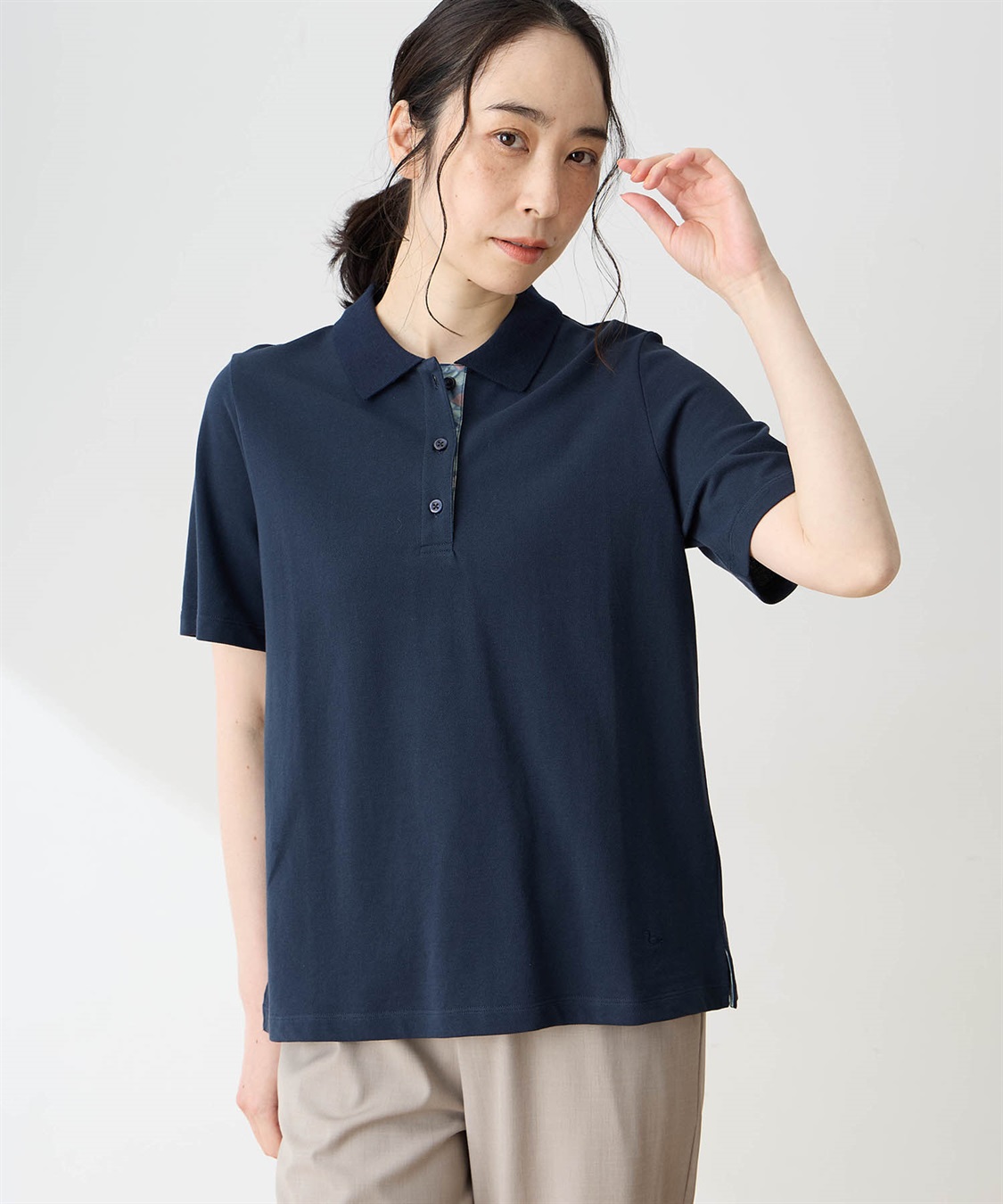 DECOY 【in Bloomコラボ】ひやさらポロシャツ【冷感】【UVカット】【ひやさら・UVカット・オーガニックコットン】_sub_4