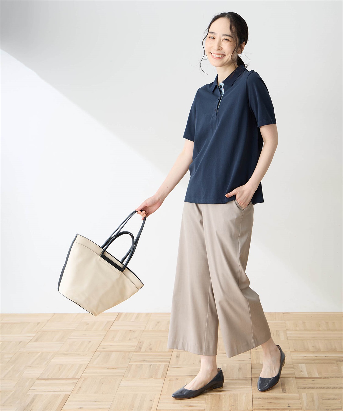 DECOY 【in Bloomコラボ】ひやさらポロシャツ【冷感】【UVカット】【ひやさら・UVカット・オーガニックコットン】_sub_6