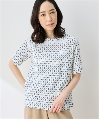 DECOY 【ひやさらコットン】総柄プリントTシャツ【綿100％・接触冷感・UVカット】_subthumb_4