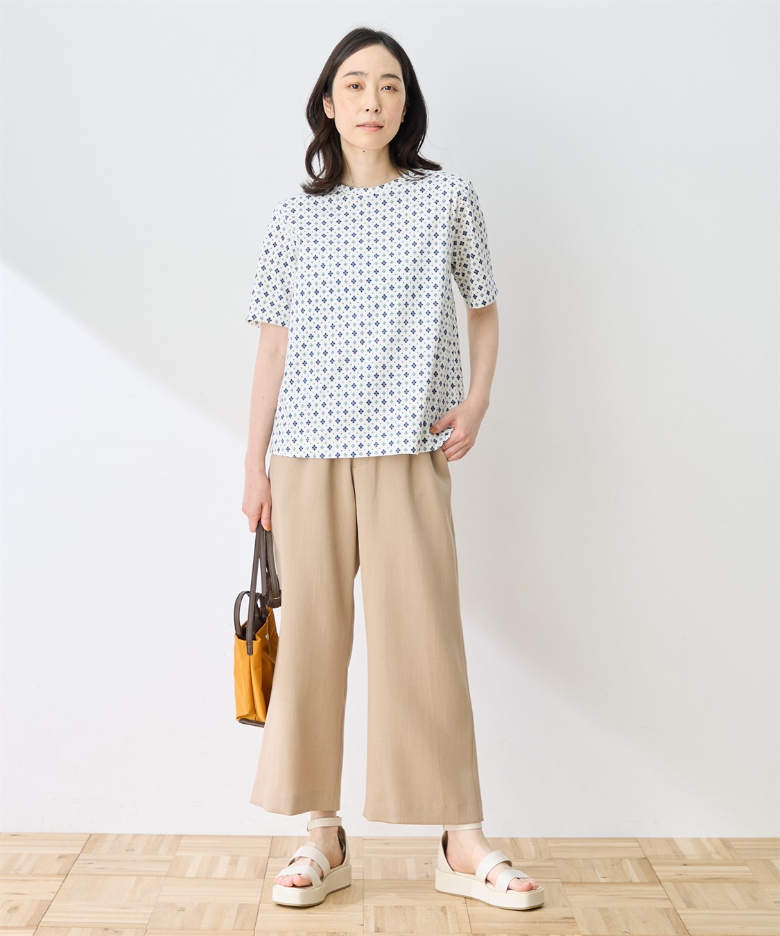 DECOY 【ひやさらコットン】総柄プリントTシャツ【綿100％・接触冷感・UVカット】_sub_5