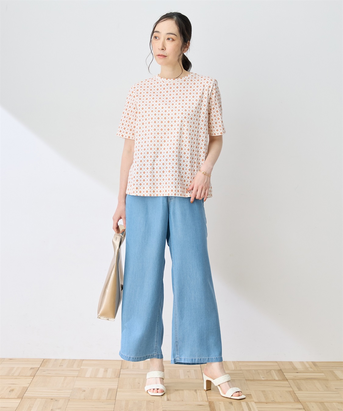 DECOY 【ひやさらコットン】総柄プリントTシャツ【綿100％・接触冷感・UVカット】_sub_10