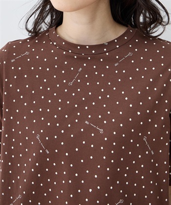 DECOY 【ひやさらコットン】ドットプリント5分袖Tシャツ【綿100％・接触冷感・UVカット】_subthumb_13