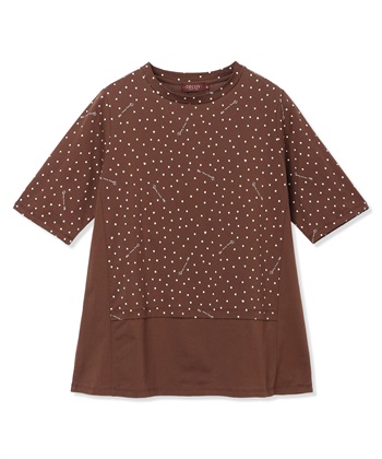 DECOY 【ひやさらコットン】ドットプリント5分袖Tシャツ【綿100％・接触冷感・UVカット】_subthumb_17