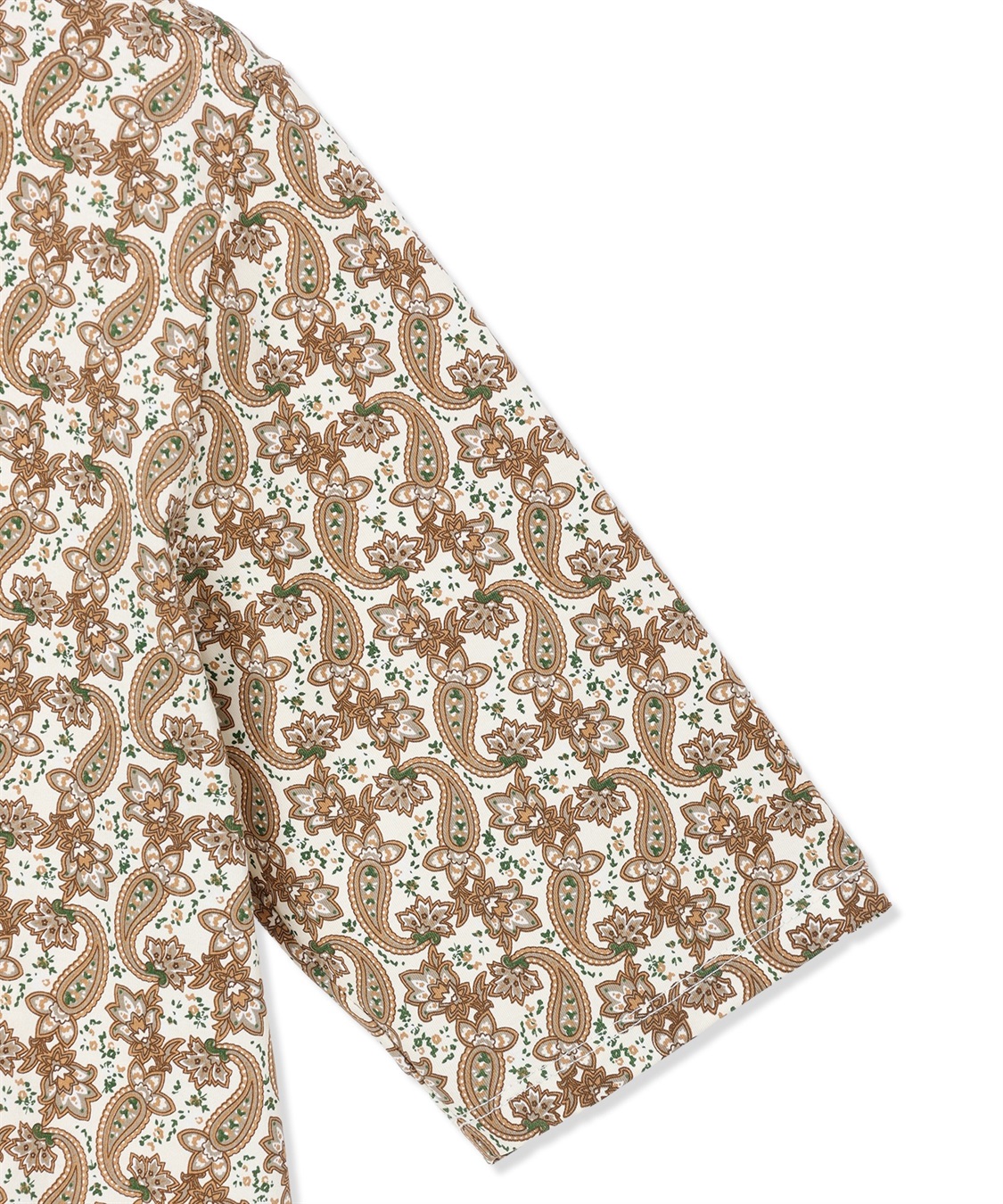 DECOY 【ひやさらコットン】バックタックペイズリープリント5分袖Tシャツ【綿100％・接触冷感・UVカット】_sub_18
