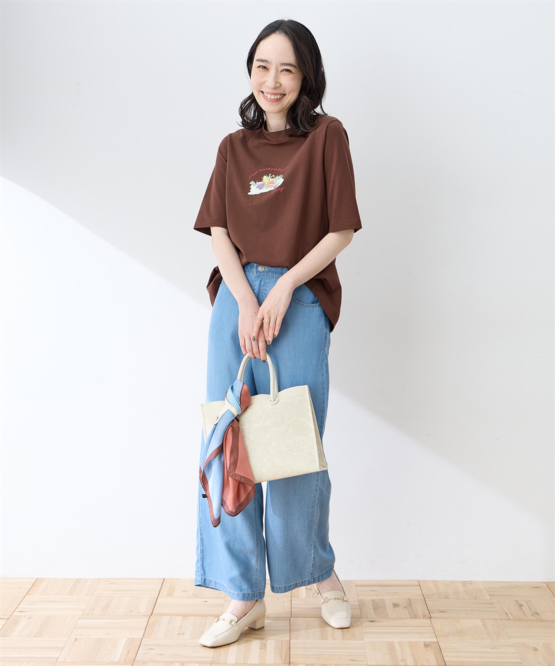DECOY 【ひやさらコットン】モックネックベジタブルプリント5分袖Tシャツ【綿100％・接触冷感・UVカット】_sub_11