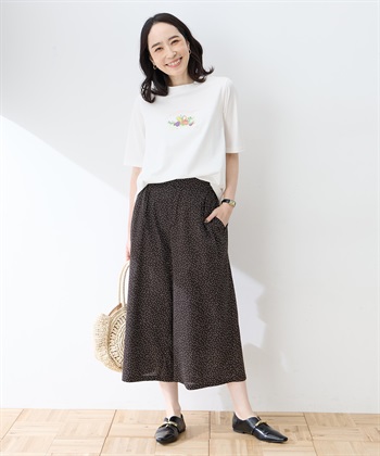 DECOY 【ひやさらコットン】モックネックベジタブルプリント5分袖Tシャツ【綿100％・接触冷感・UVカット】_subthumb_14