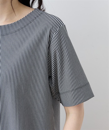 DECOY トリコットストライプ5分袖Tシャツ【接触冷感・UVカット】_subthumb_13