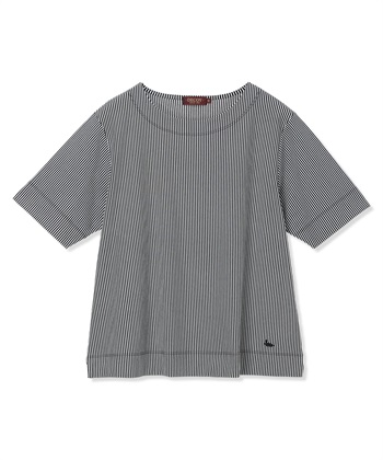 DECOY トリコットストライプ5分袖Tシャツ【接触冷感・UVカット】_subthumb_16