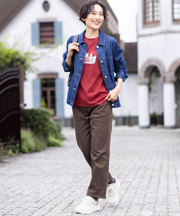 DECOY 【chiyoさんコラボ】ロンドンマーチロゴプリント7分袖Tシャツ【オーガニックコットンブレンド】_subthumb_7