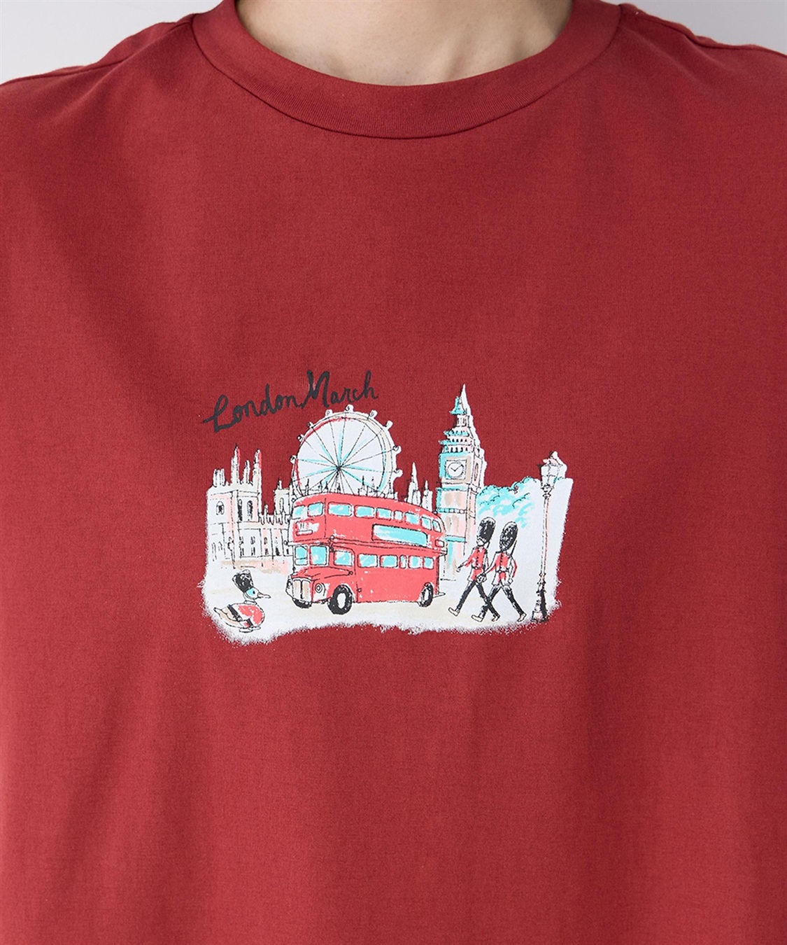 DECOY 【chiyoさんコラボ】ロンドンマーチロゴプリント7分袖Tシャツ【オーガニックコットンブレンド】_sub_17