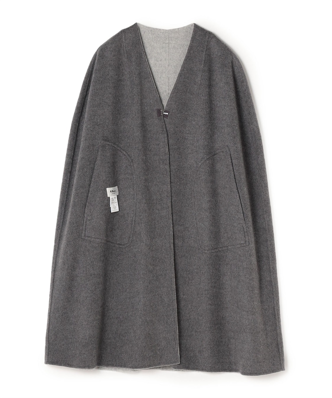 ME TIME SALE】リバー仕立てポンチョ 49AV.junko shimada|クロス ME TIME SALE】リバー仕立てポンチョ 49AV.junko shimada|クロス