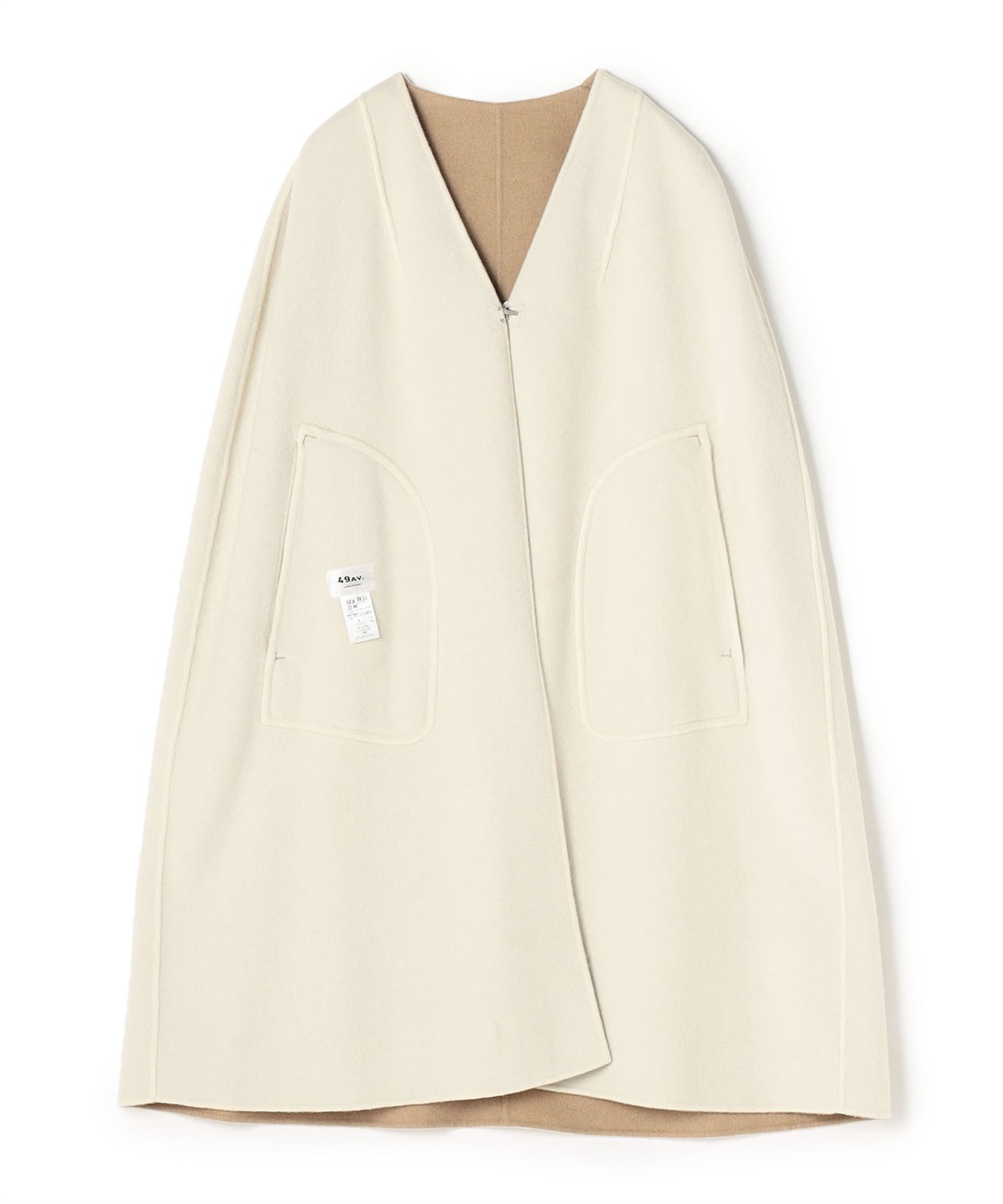 人気ショップ 49AV.junko (キャメル) リバー仕立てポンチョ shimada その他コート、アウター ME TIME SALE】リバー仕立てポンチョ 49AV.junko shimada|クロス