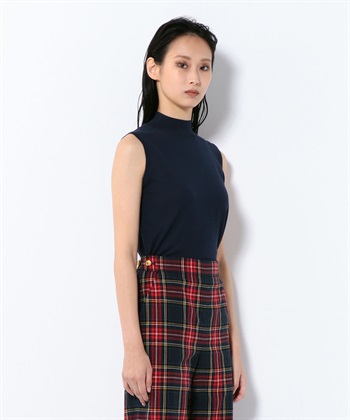 トップス nimama モックネックノースリーブニットトップス 49AV JUNKO SHIMADA
