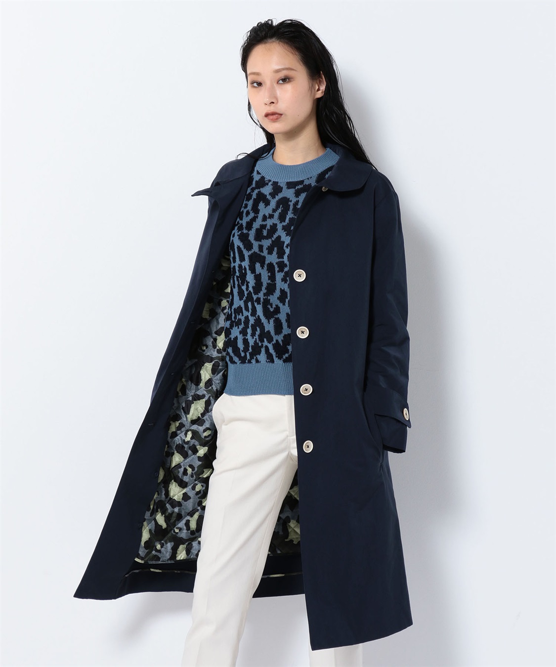 49AV. junko shimada リネンコート 38 M ネイビー 大阪公式店 ladonna 