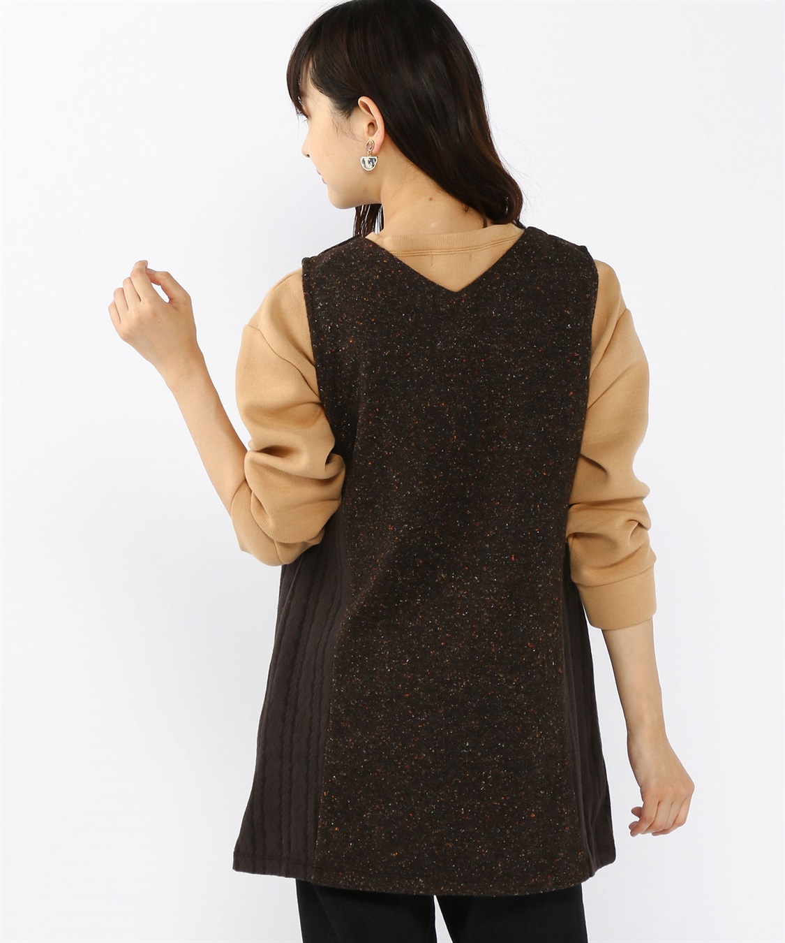 DECOY ツイードジャンパードレス_sub_2