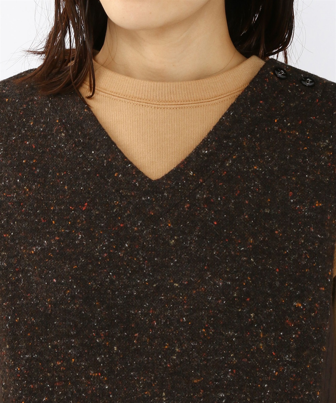 DECOY ツイードジャンパードレス_sub_3