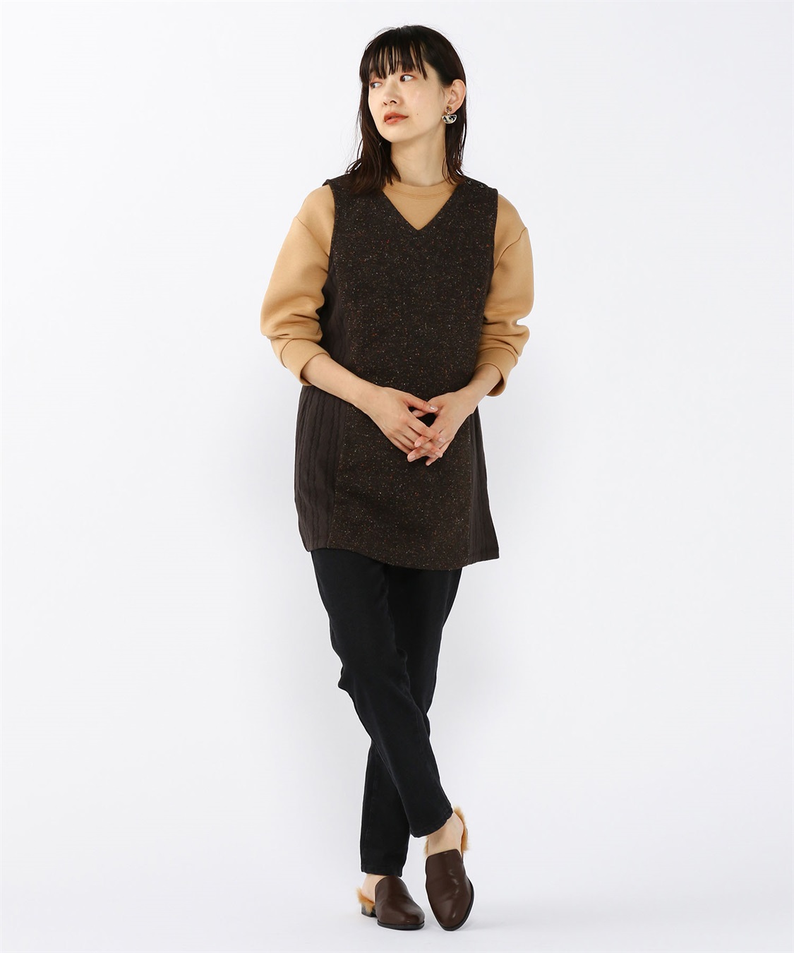 DECOY ツイードジャンパードレス_sub_8