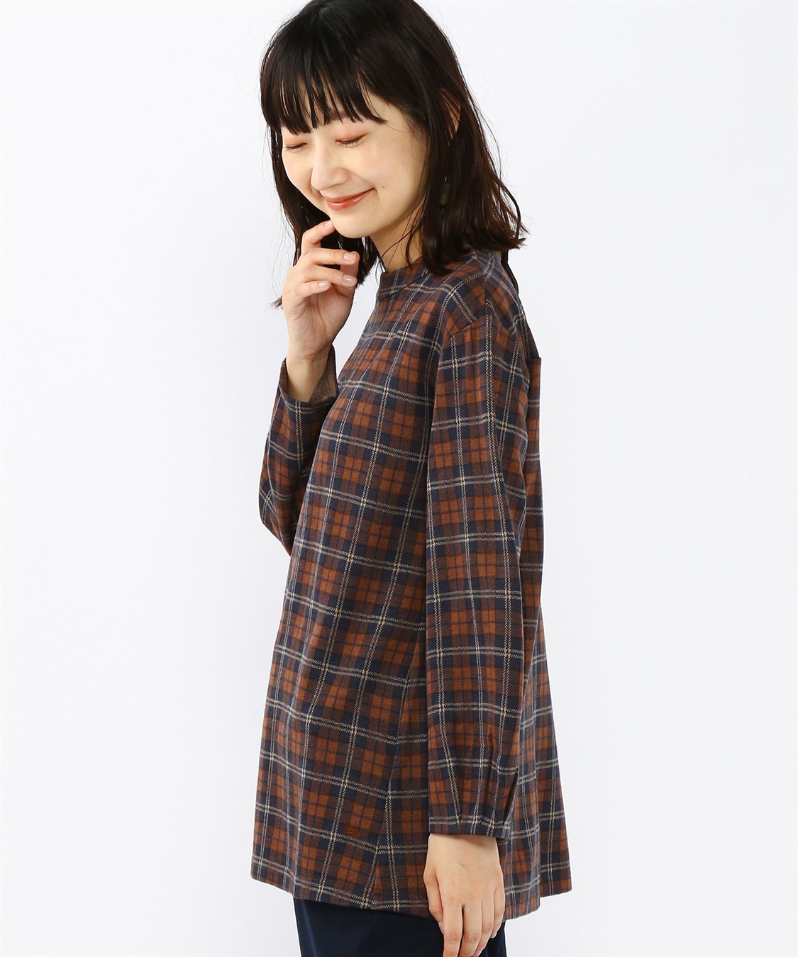 DECOY ジャガードチェックジャンパースカート_sub_1