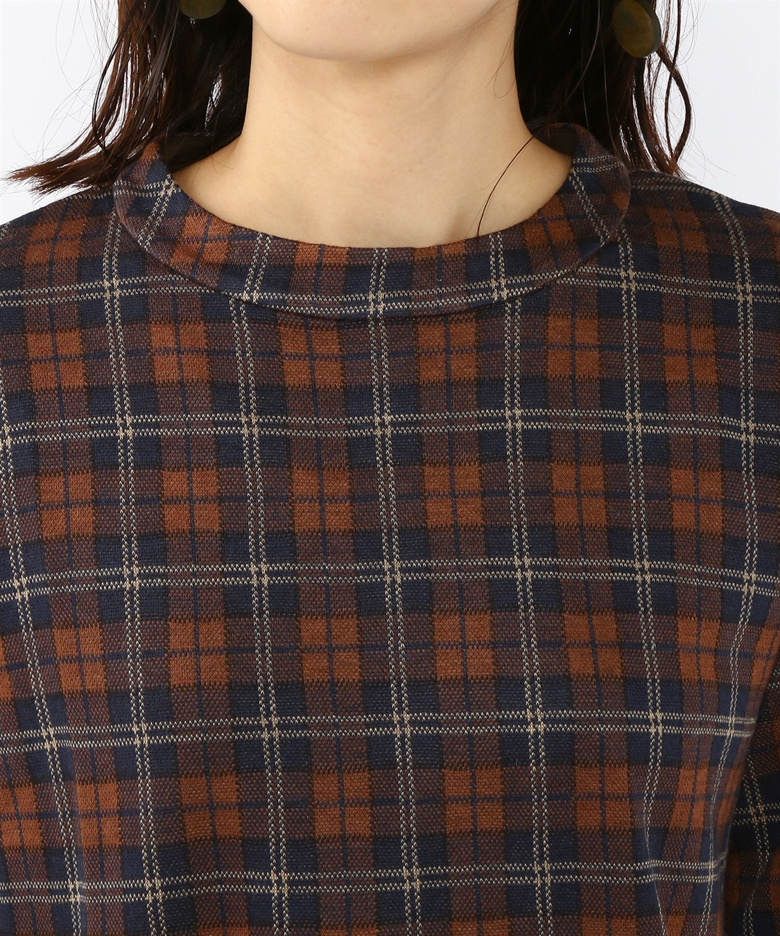 DECOY ジャガードチェックジャンパースカート_sub_4