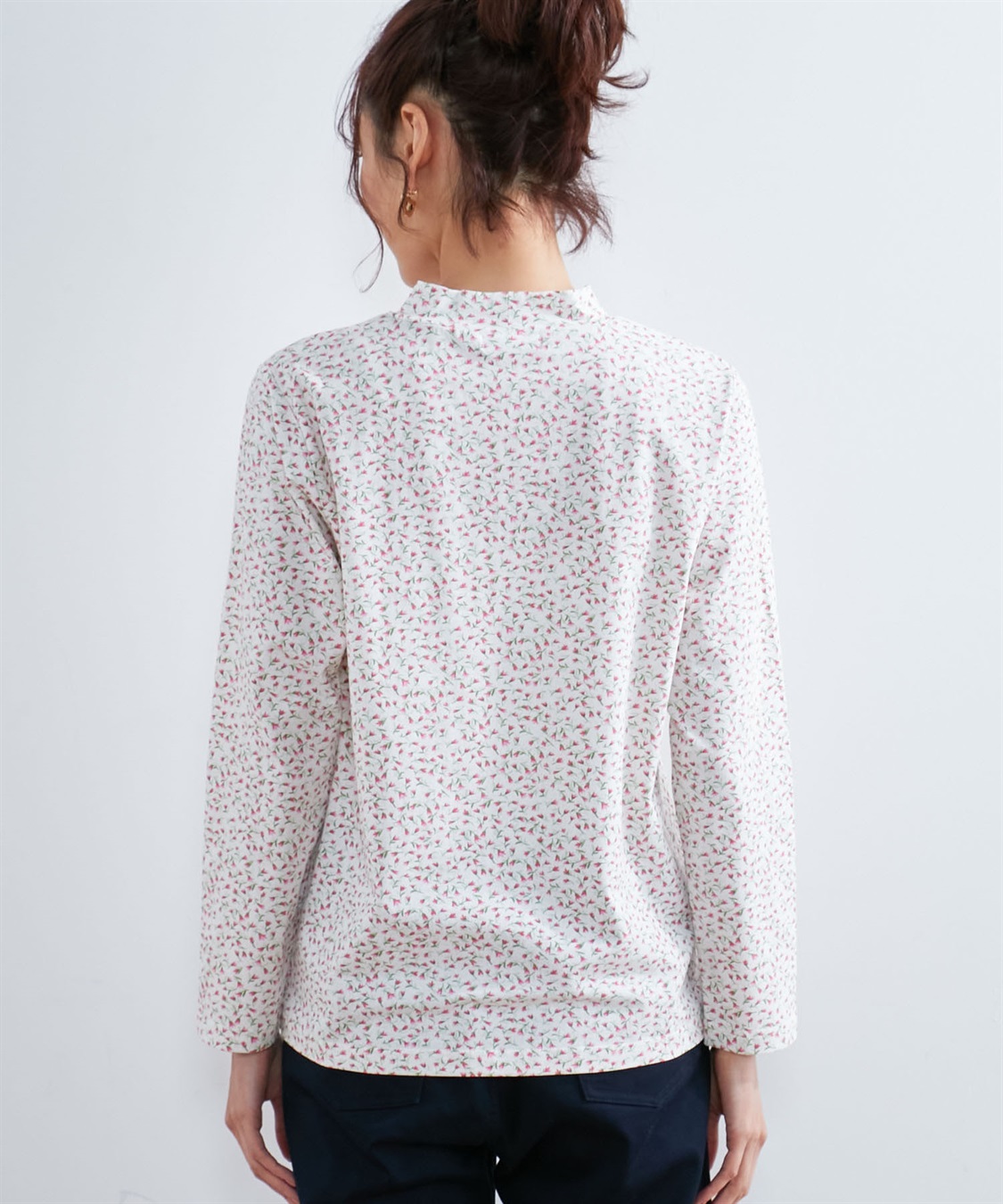 DECOY オーガニックコットンハイネックプリントプルオーバー_sub_3