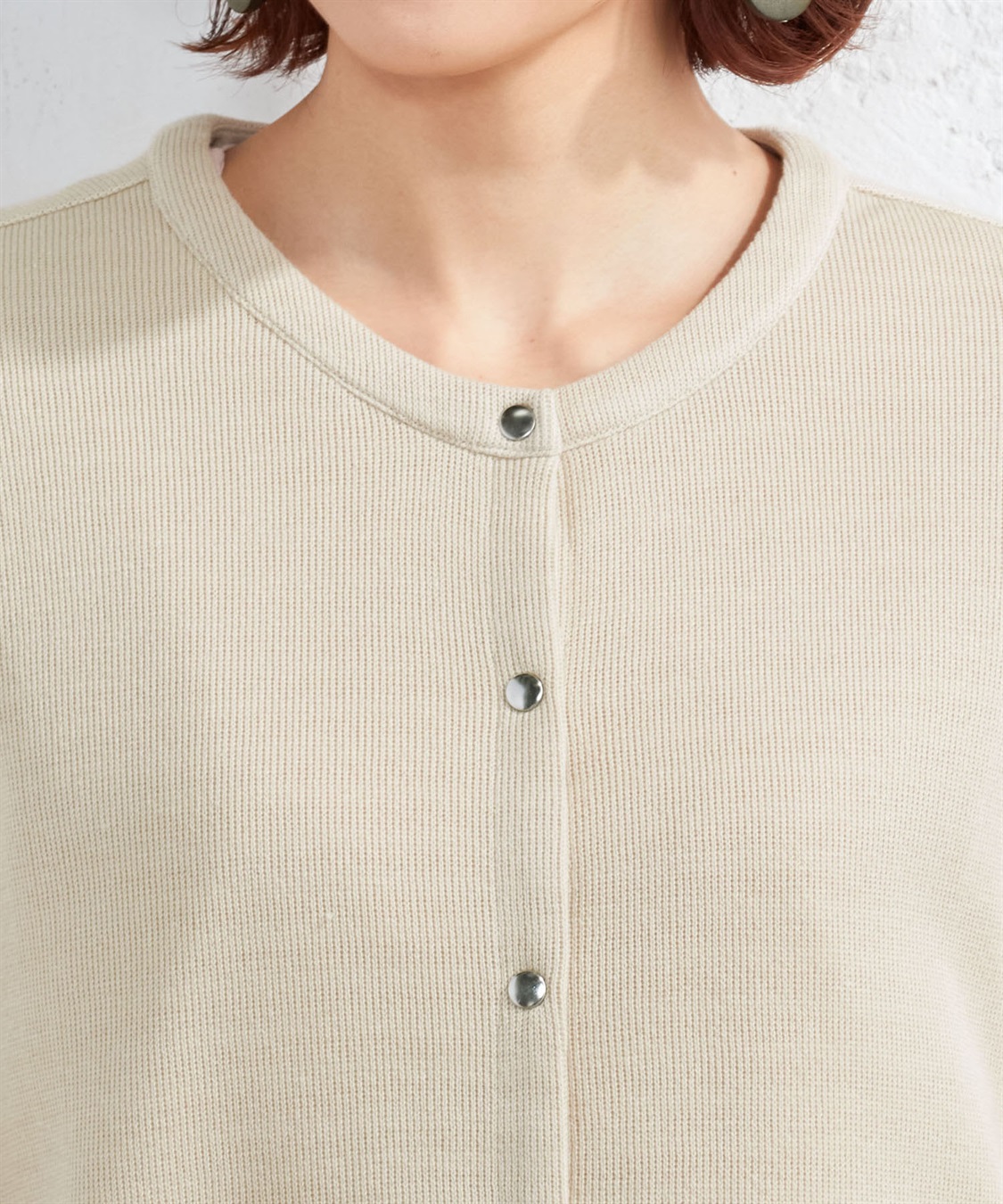 DECOY Wフェイスクルーネックカーディガン_sub_5