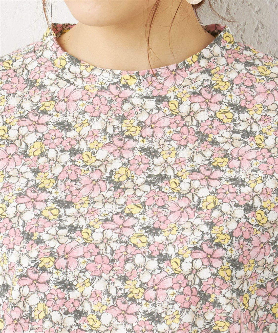 DECOY オーガニックコットン花柄プリントプルオーバー_sub_3