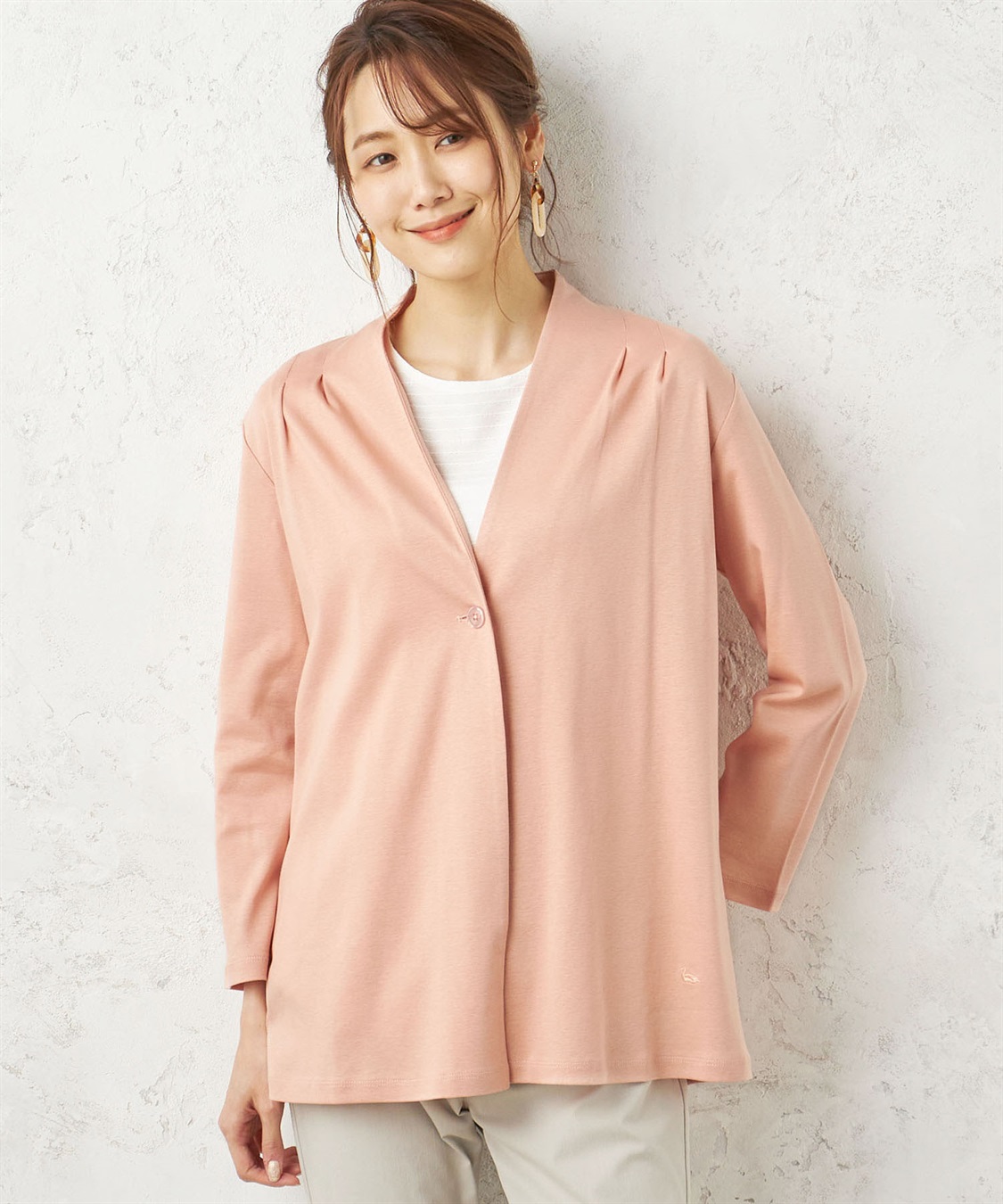 DECOY コットンレーヨンカットソーカーディガン_sub_1