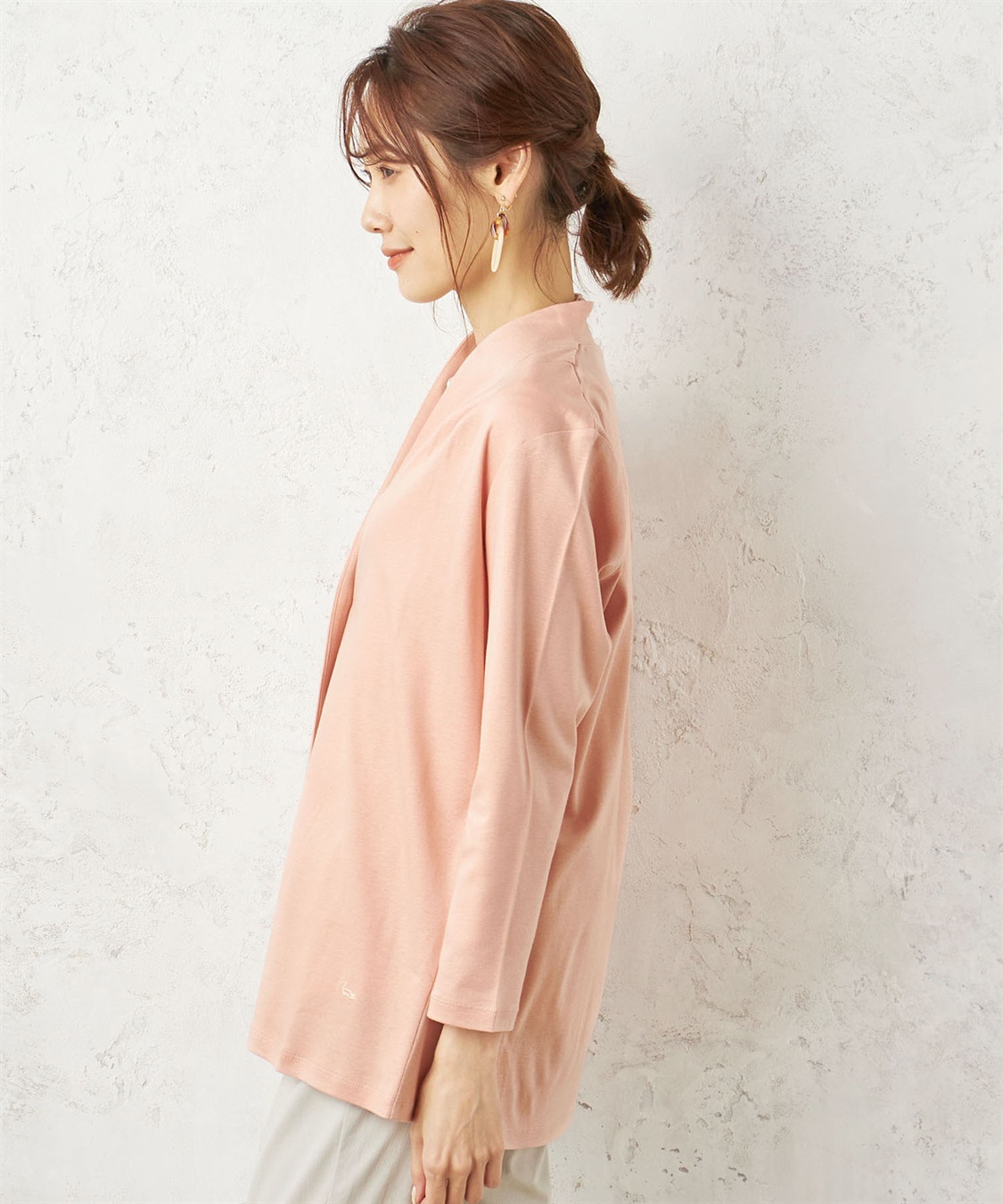 DECOY コットンレーヨンカットソーカーディガン_sub_2