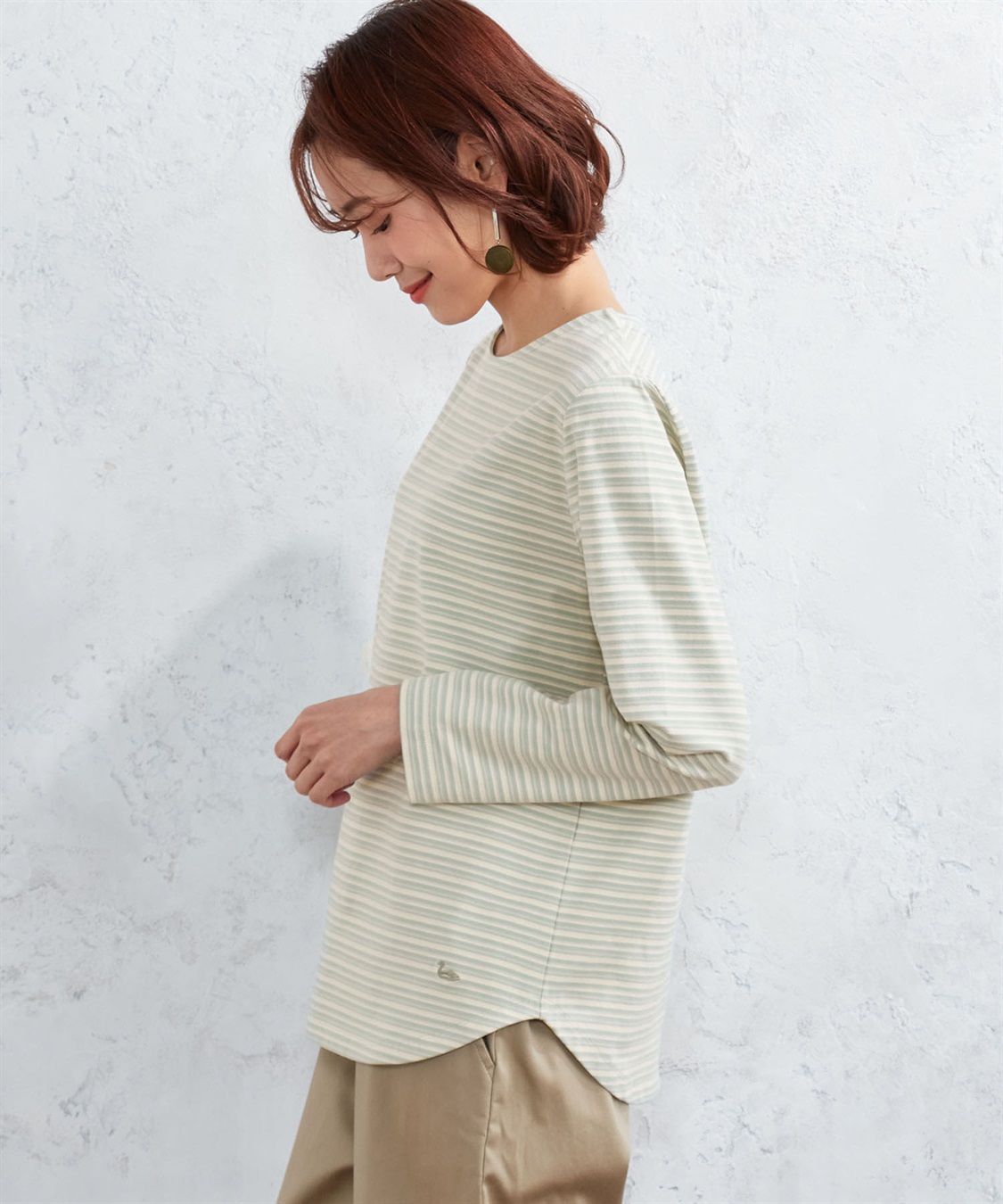 DECOY マルチボーダーベーシックカットソー_sub_1