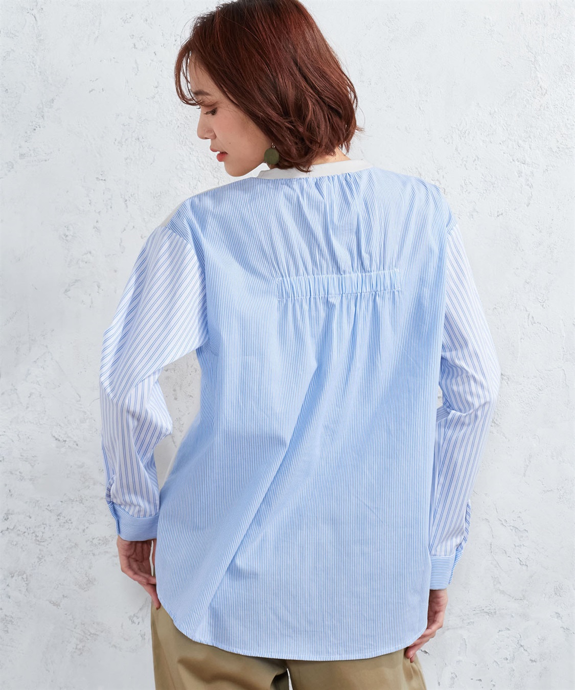 DECOY ストライプドッキングプルオーバー_sub_10