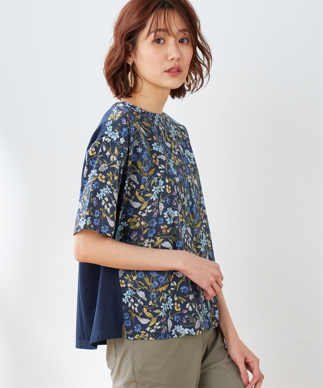 DECOY 【オーガニックコットン】リバティプリントプルオーバー_sub_11