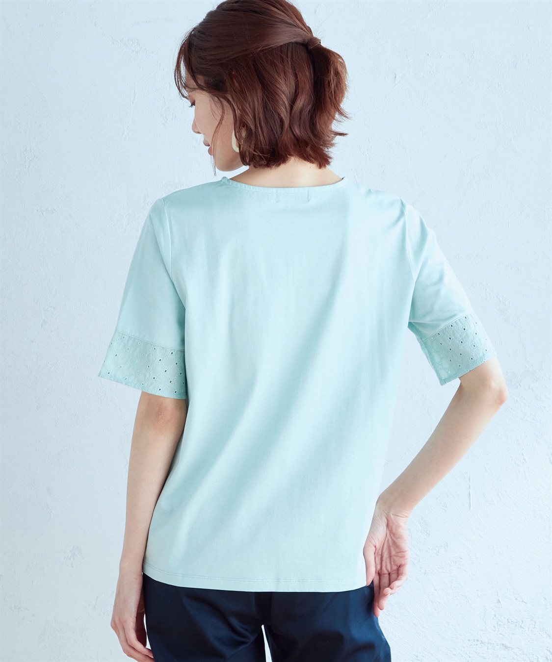 DECOY 【接触冷感・UVカット】レーススリーブプルオーバー_sub_2