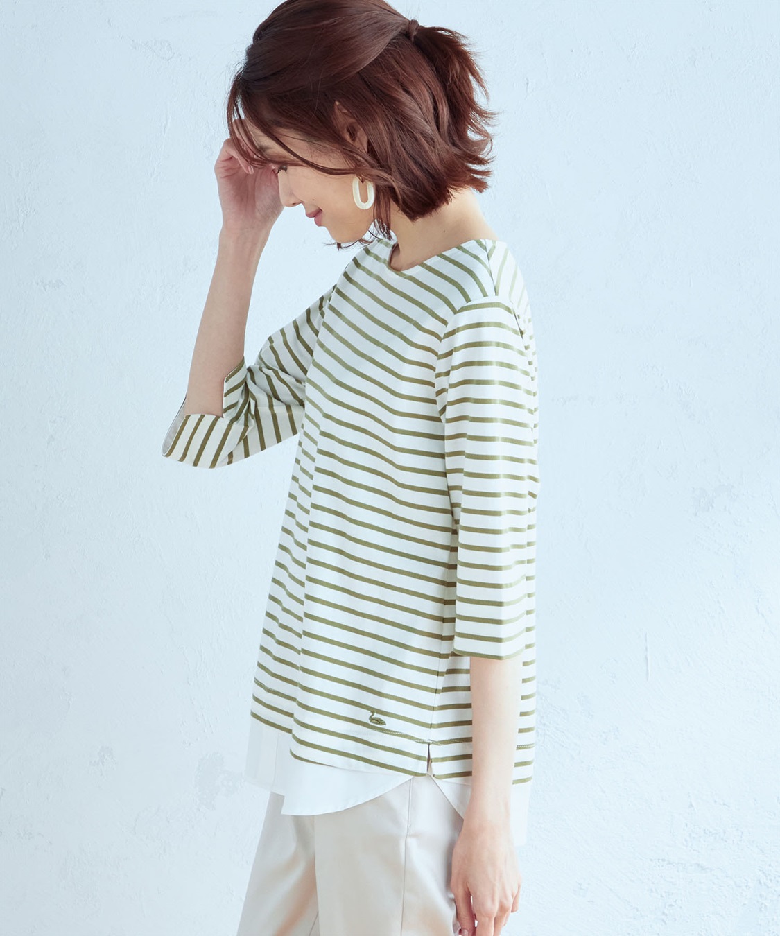 DECOY レイヤード風ボーダープルオーバー_sub_1