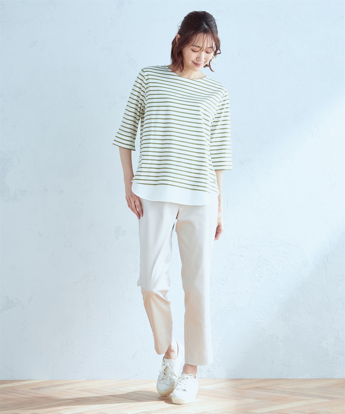 DECOY レイヤード風ボーダープルオーバー_sub_9