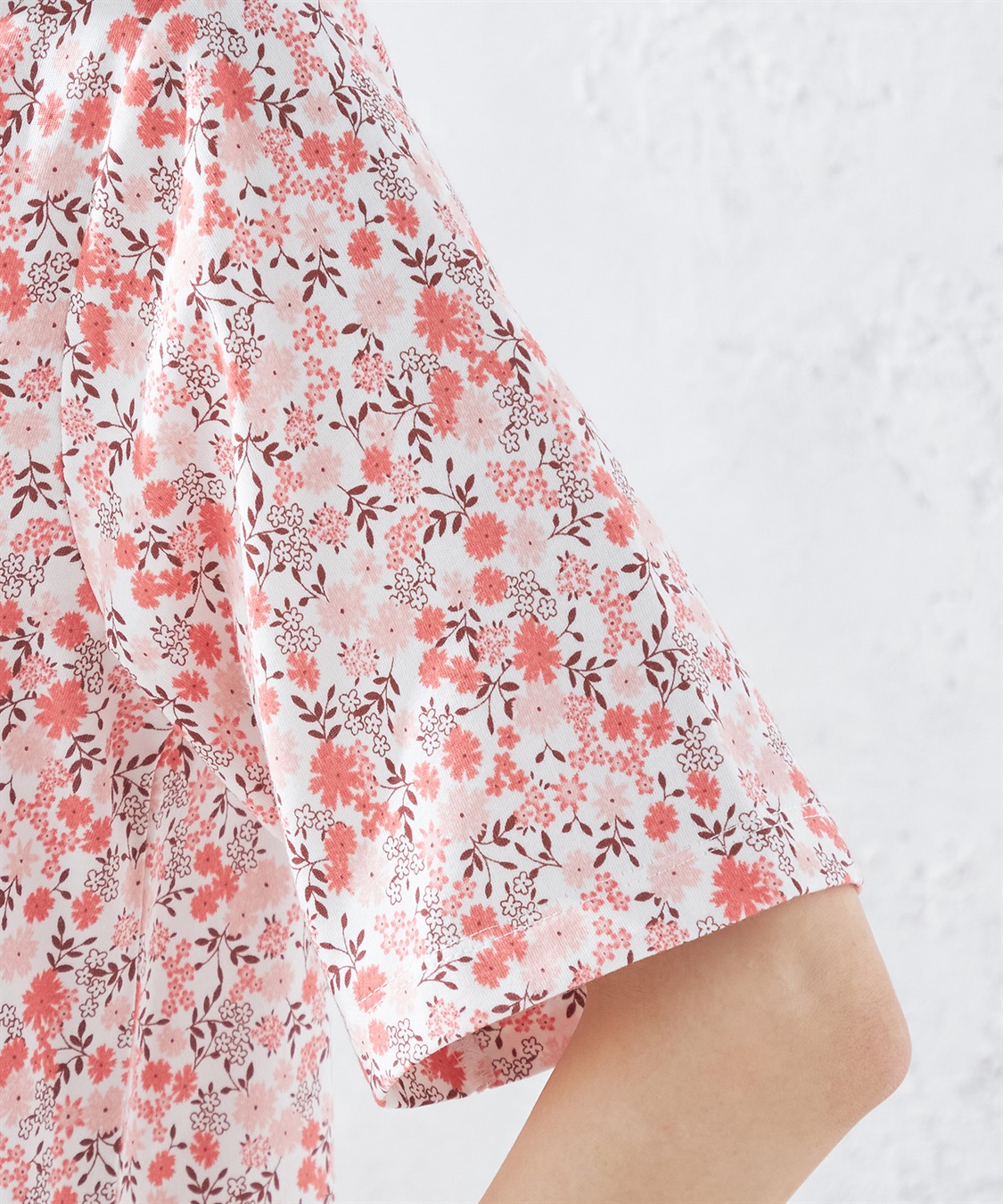 接触冷感】フラワープリントチュニック DECOY｜クロスプラス公式通販サイト