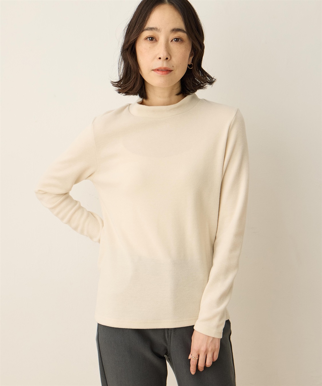 DECOY 【シアバター配合】ハイネックカットプルオーバー_sub_3