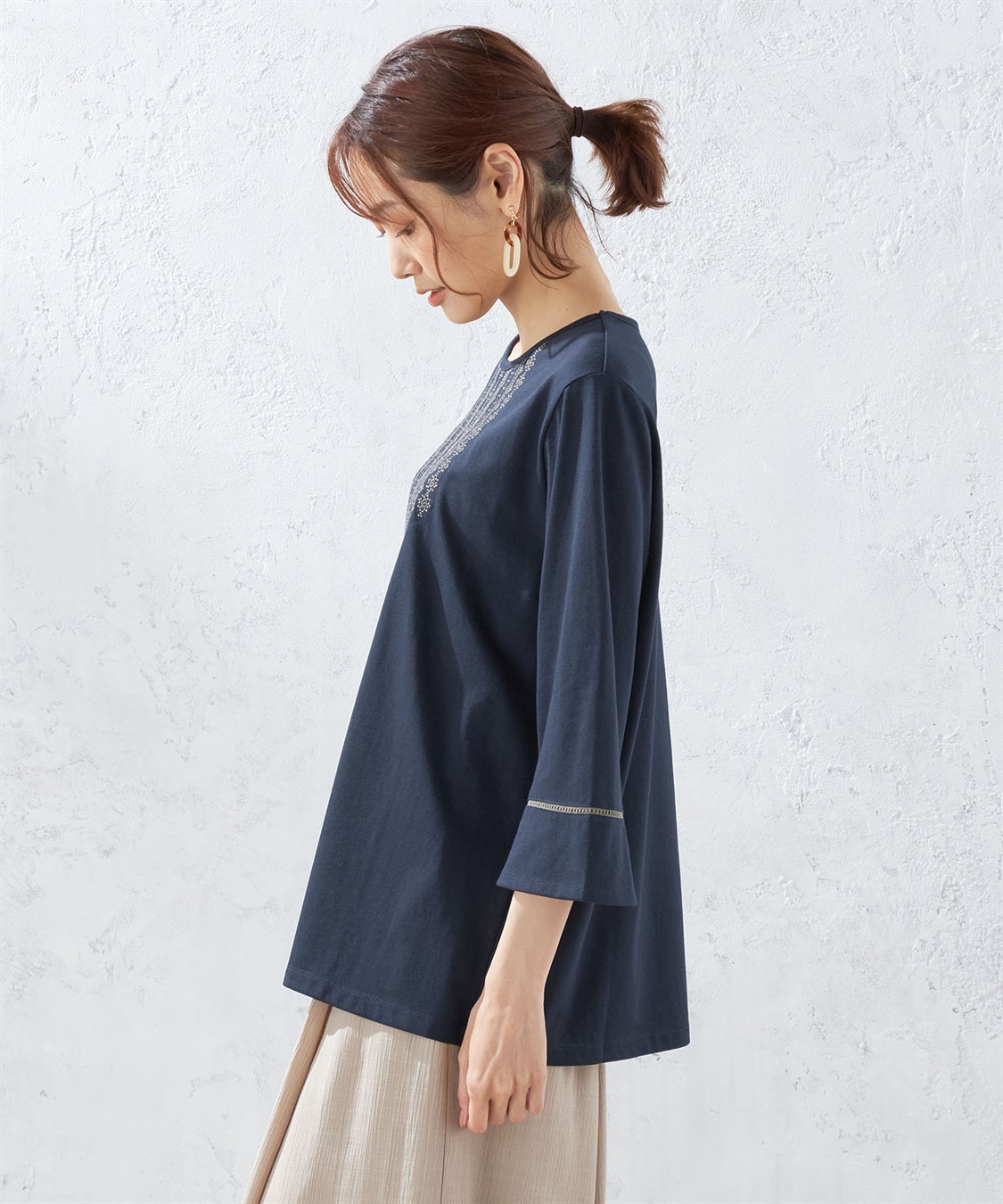 DECOY 配色刺しゅうチュニック_sub_1