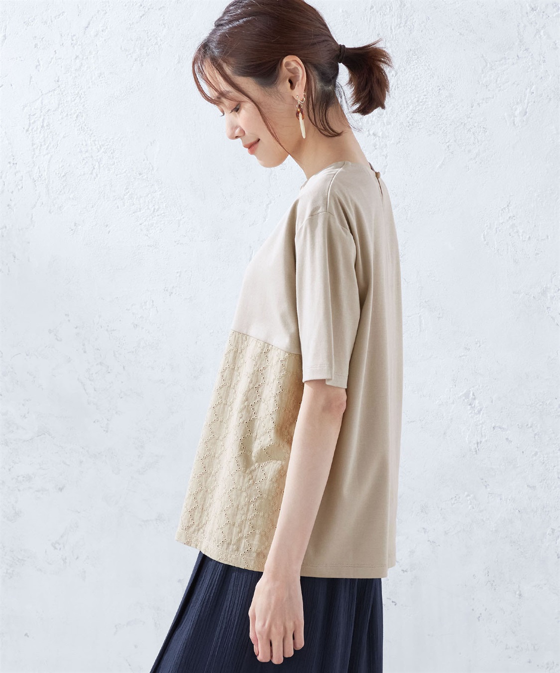 DECOY 刺しゅう切替プルオーバー_sub_1