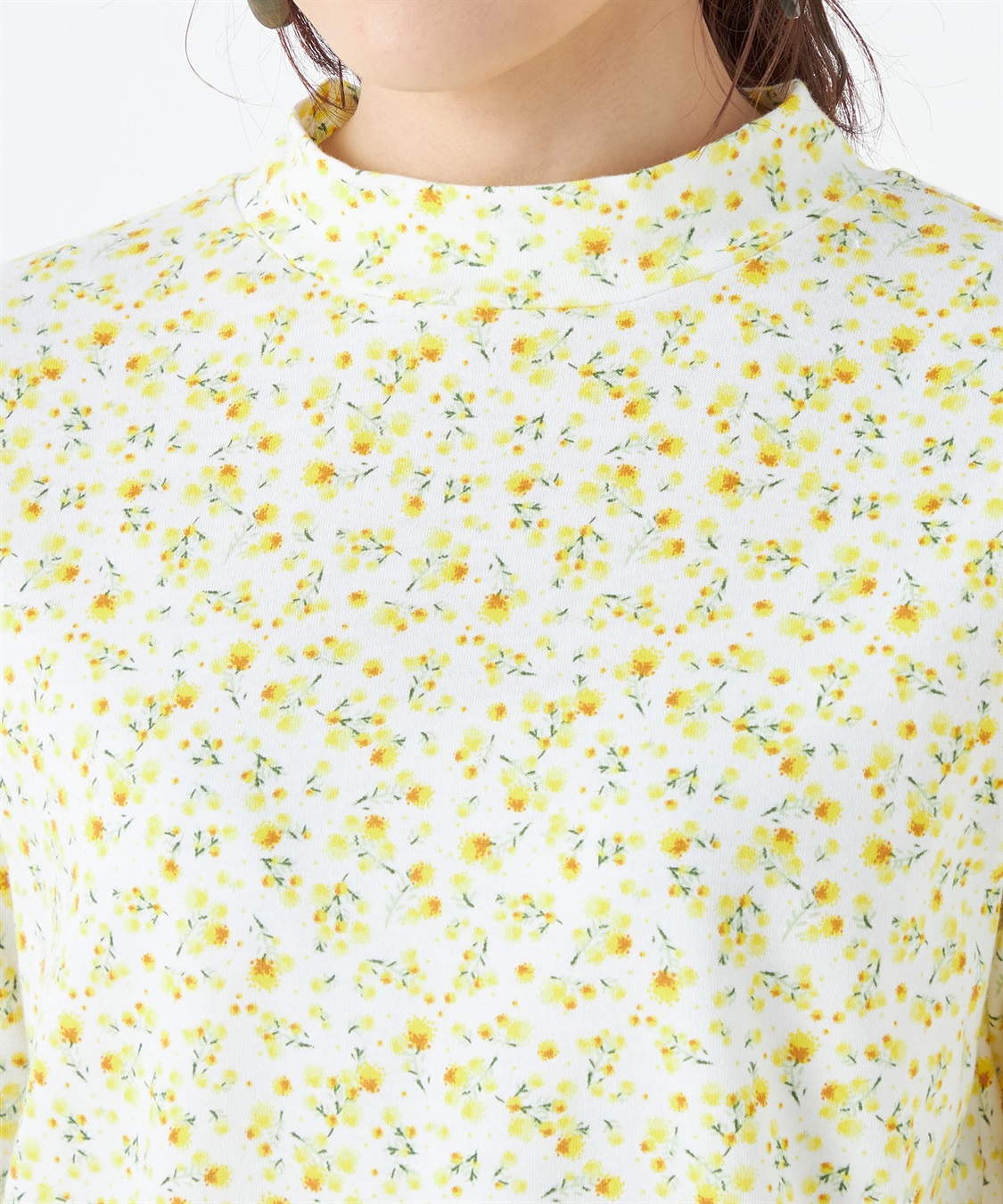 DECOY ミモザプリントハイネックカットソー_sub_4