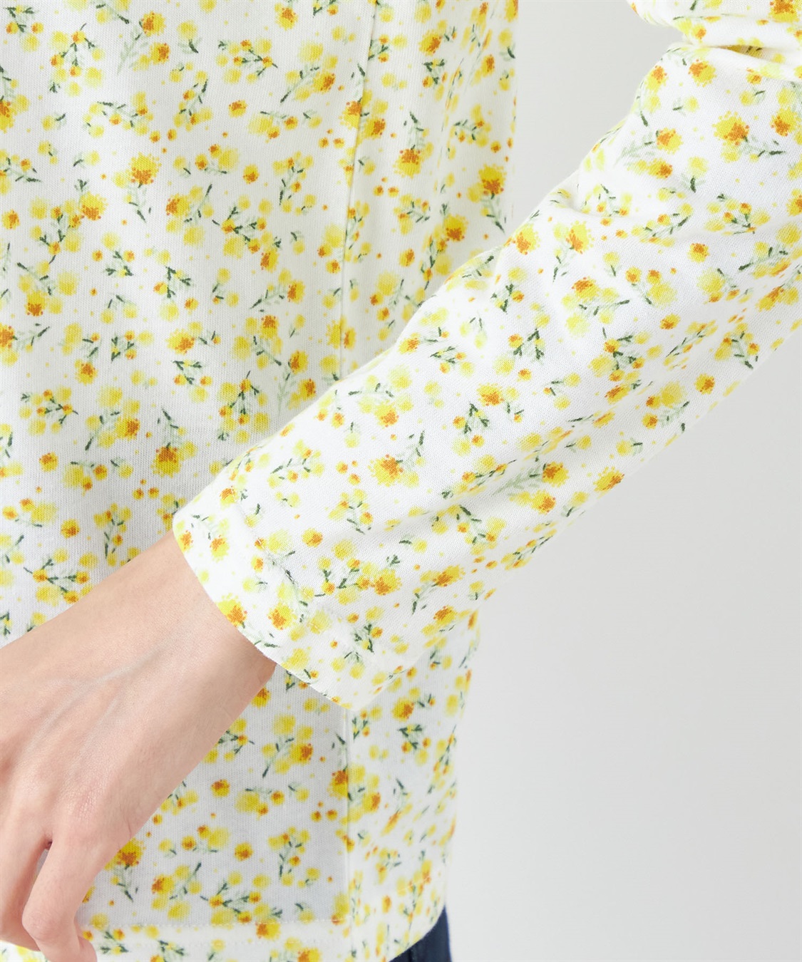 DECOY ミモザプリントハイネックカットソー_sub_5