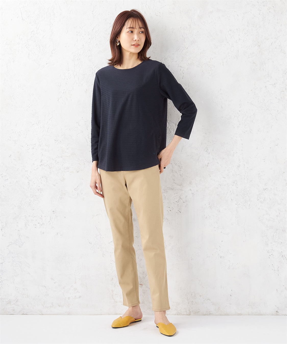 DECOY オーガニックコットンジャガード編みプルオーバー_sub_7